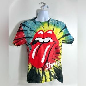 The Rolling Stones Men's No Filter Concert Tour 2021 Tie Dye Tee T-Shirt Small